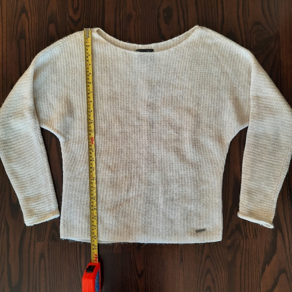 Abercrombie & Fitch Beige Boatneck Sweater Size XS - Picture 6 of 7